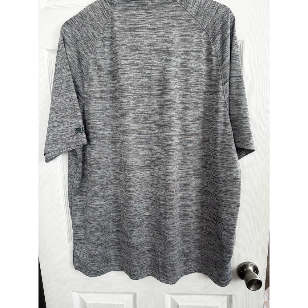 Michigan State Spartans Polo Shirt Men's XL  MSU Embroidered Logo Gray Heather - Picture 6 of 8